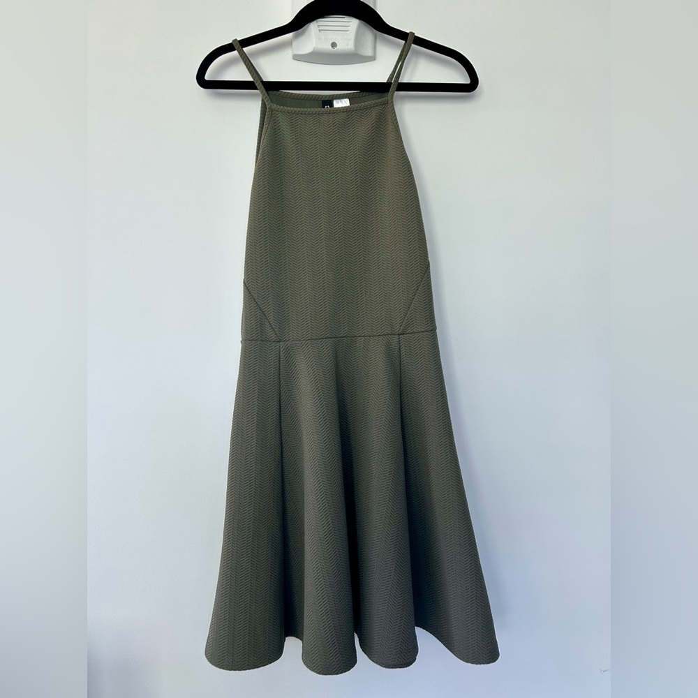 H&M Olive Green Halter Dress